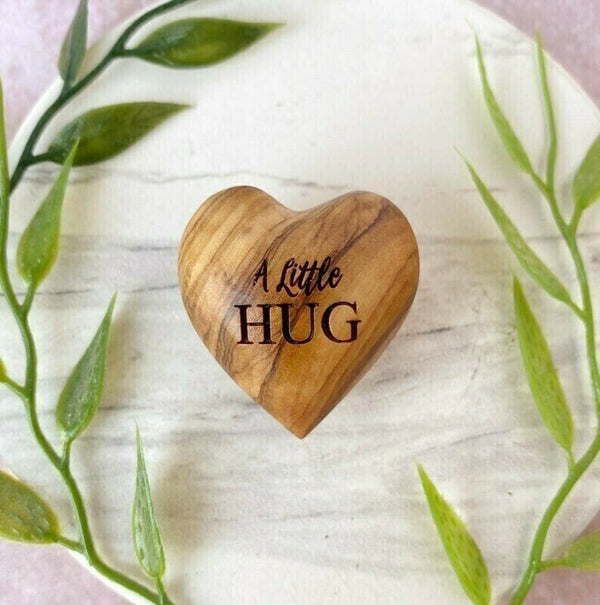 Pocket Hugger Wood Heart Sign - The Best Gift
