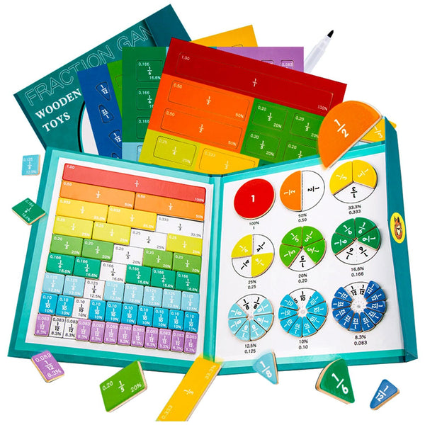 Magnetic Fraction Tiles & Circles Set