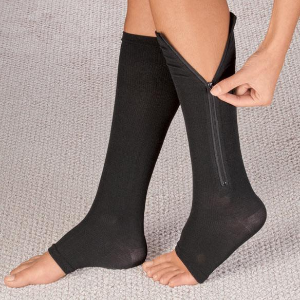 Zippered Compression Socks Support Stockings 20-30 mmHg – Rrsstore