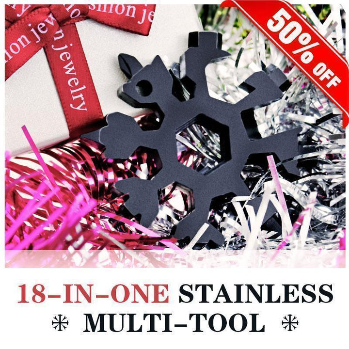18-in-1 stainless steel snowflakes multi-tool - BestBck
