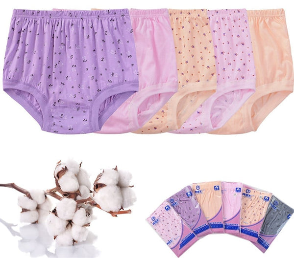2023 New High-Waist Ladies Cotton Panties Plus Sizes