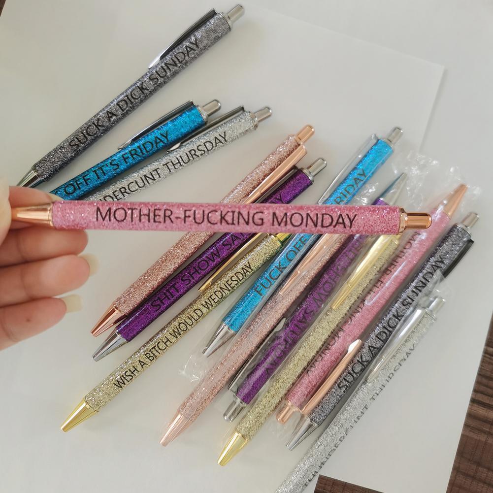 Swear Word Daily Pen Set(7cs* Funny black ink Pens ) – Rrsstore